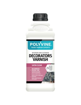 Decorators Varnish 1L Satin - Polyvine