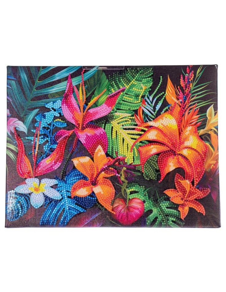 Diamond Painting Τροπικά Λουλούδια 33x30cm...