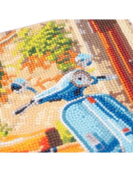 Diamond Painting Σκούτερ Motorino 33x30cm Στρογγυλά