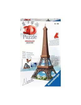 3D Puzzle mini Πύργος του Άιφελ της Ravensburger με 54 πλαστικά συναρμολογούμενα κομμάτια