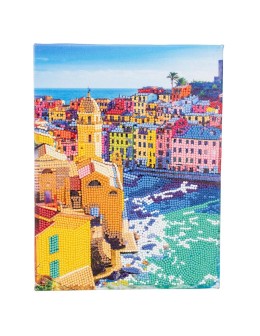 Diamond Painting Cinque Terre 32x30cm Στρογγυλά