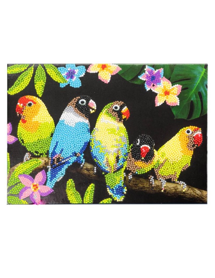 Diamond Painting Lovebirds 21x29.7cm Στρογγυλά