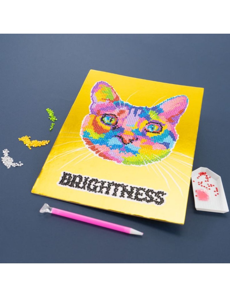 Diamond Painting POP Cat 21x29.7cm Round Diamonds