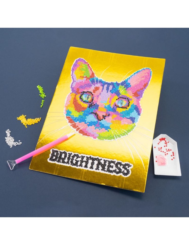 Diamond Painting POP Cat 21x29.7cm Round Diamonds