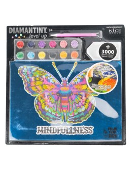 Σετ 5D Diamond painting μερικής κάλυψης (Partial Drill) με θέμα POP Πεταλούδα, διαστάσεις 21x29.7cm και στρογγυλά διαμαντάκια.