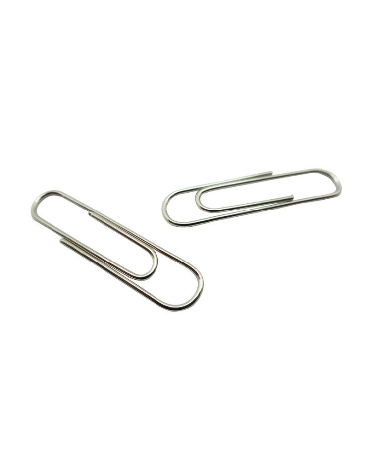 Paper Clips 50mm Nickel 100pcs Office Products