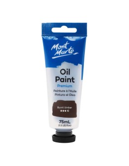 Καλλιτεχνική λαδομπογιά Mont Marte Premium Burnt Umber σε σωληνάριο 75ml