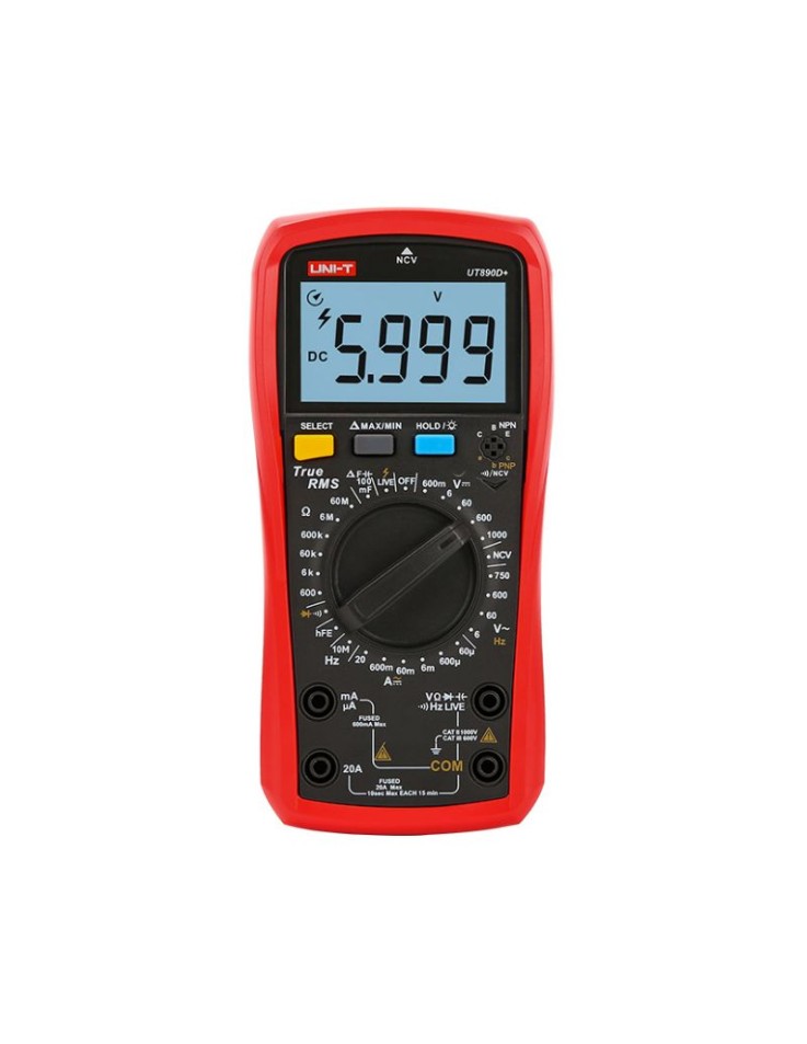 Ψηφιακό Πολύμετρο True RMS UT890D+ με NCV Uni-T
