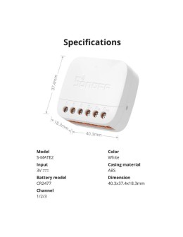 Sonoff S-MATE2 Extreme Switch Mate 3-Gang Module