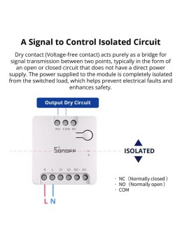 Sonoff MINI-D Dry Contact WiFi Smart Switch 2A 2