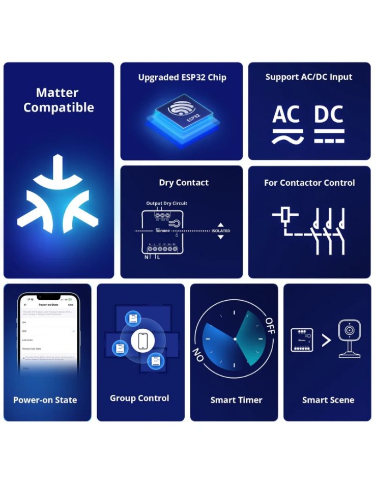 Sonoff MINI-D Dry Contact WiFi Smart Switch 2A