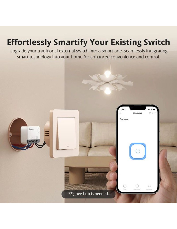 Sonoff ZBMINIR2 Zigbee Extreme Smart Switch 10A