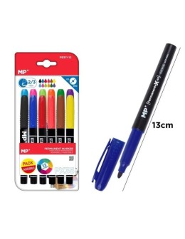 Permanent Markers Bullet Tip 2/3mm Set of 12 MP 2