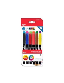 Permanent Markers Bullet Tip 2/3mm Set of 12 MP