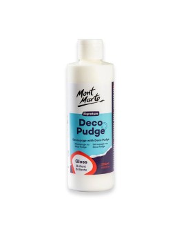 Mont Marte Deco Pudge 236ml decoupage glue and sealer with a clear gloss finish