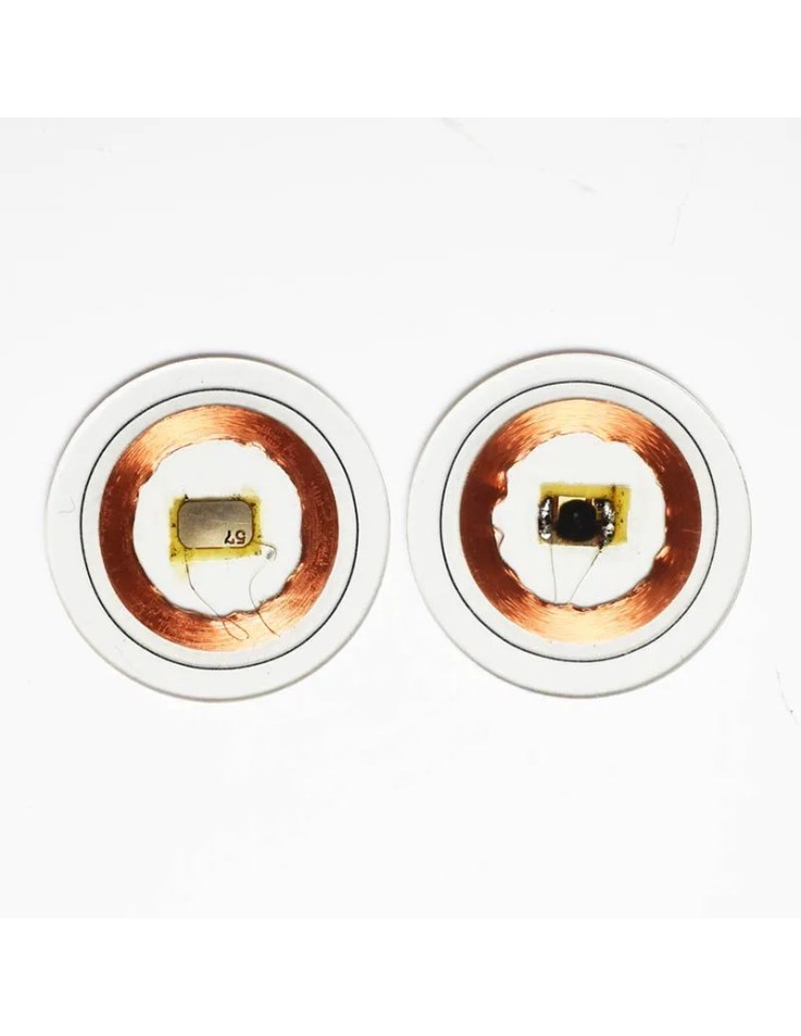 Transparent RFID Coin 125kHz T5577 Read/Write