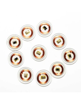Transparent RFID Coin 125kHz T5577 Read/Write