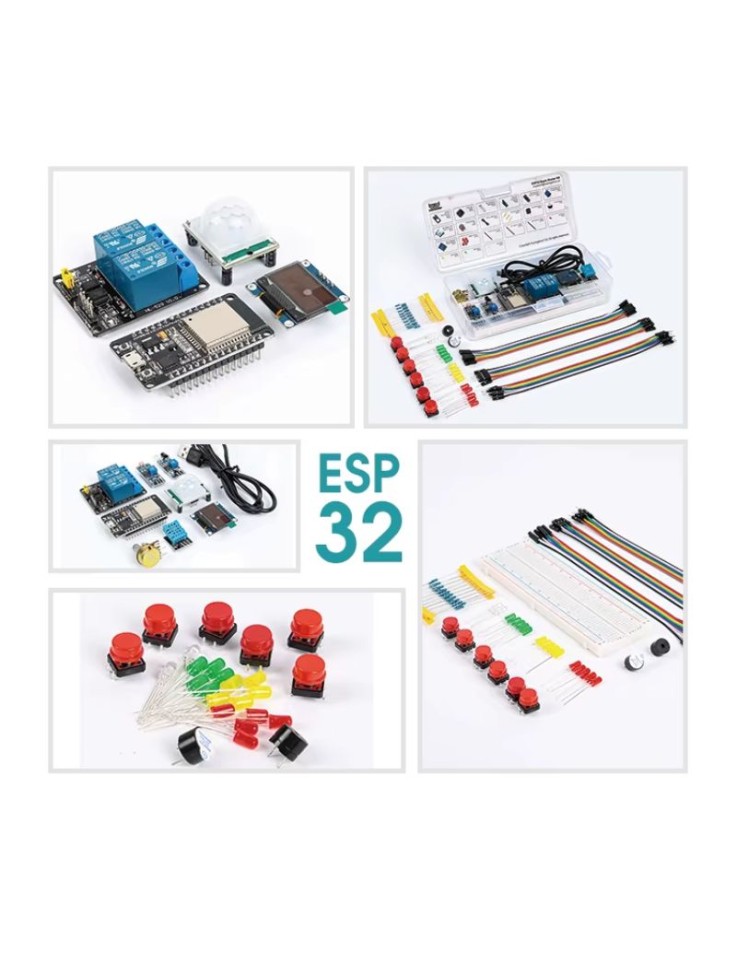 ESP32 Basic Starter Kit with 95 Components