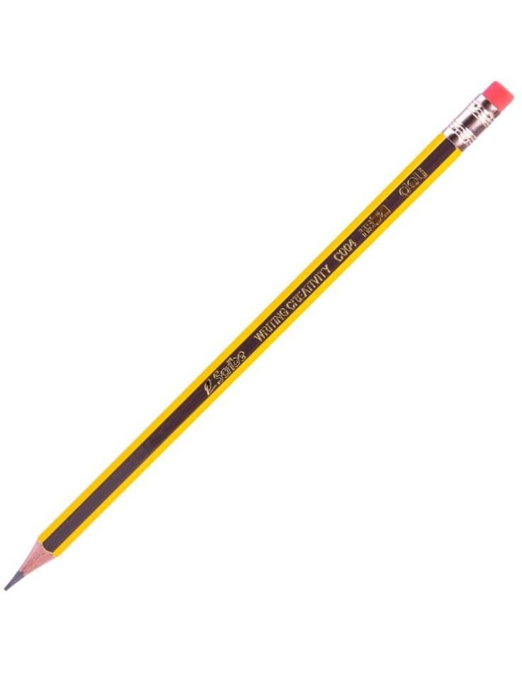Μολύβια Graphite HB Με Σβηστήρι 12 τεμ. Deli