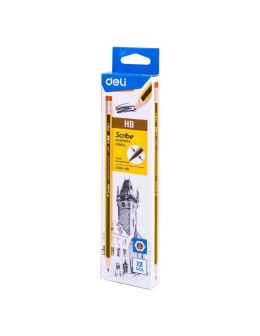 Μολύβια Graphite HB Με Σβηστήρι 12 τεμ. Deli