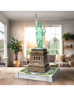 3D Puzzle 128τεμ - Άγαλμα της Ελευθερίας με φωτισμό Ravensburger