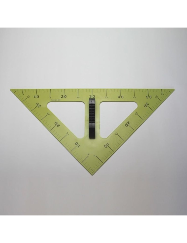 60cm plastic blackboard isosceles triangle with built-in handle for classroom and geometry teaching