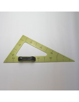 50cm plastic blackboard scalene triangle with built-in handle for classroom geometry teaching