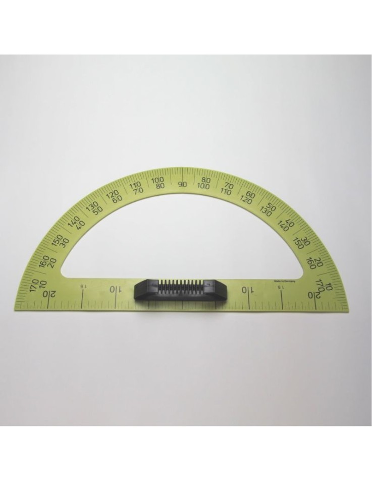 50cm plastic blackboard protractor 180 degrees with built-in handle for classroom geometry teaching