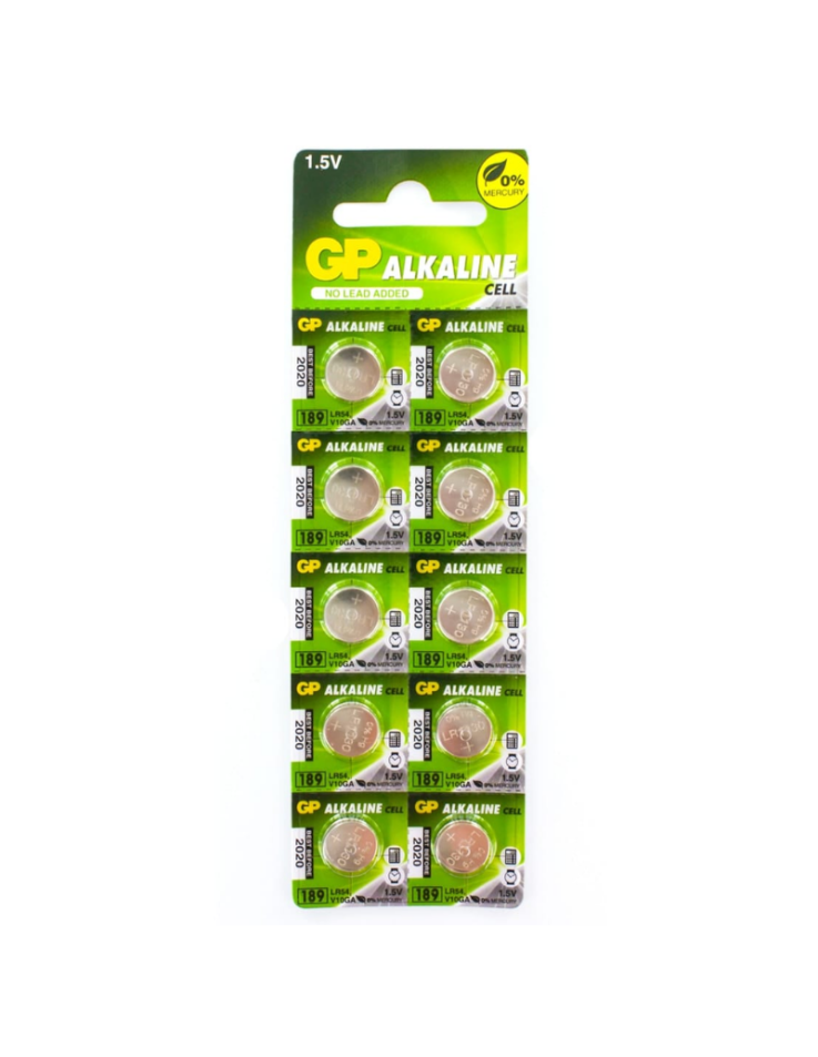 Μπαταρία GP 189 (AG10/LR54) Αλκαλική 1.5V