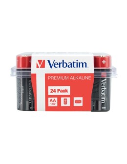 Verbatim Premium Alkaline Batteries AA LR6 24pcs