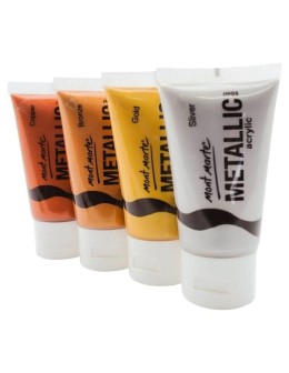 Σετ Ακρυλικά Χρώματα Metallic 4x50ml Mont Marte