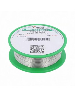 Καλάι Κόλλησης Αμόλυβδο 0.5mm 100gr Sn99.3Cu0.7 Cynel