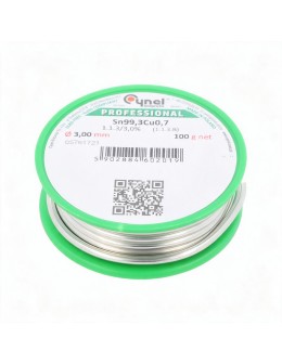 Καλάι Κόλλησης Αμόλυβδο 3mm 100gr Sn99.3Cu0.7 Cynel