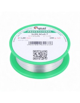 Καλάι Κόλλησης Αμόλυβδο 1mm 100gr Sn99.3Cu0.7 Cynel