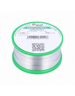 Καλάι Κόλλησης Αμόλυβδο 1mm 250gr Sn99.3Cu0.7 Cynel