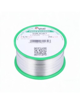Καλάι Κόλλησης Αμόλυβδο 0.7mm 250gr Sn99.3Cu0.7 Cynel