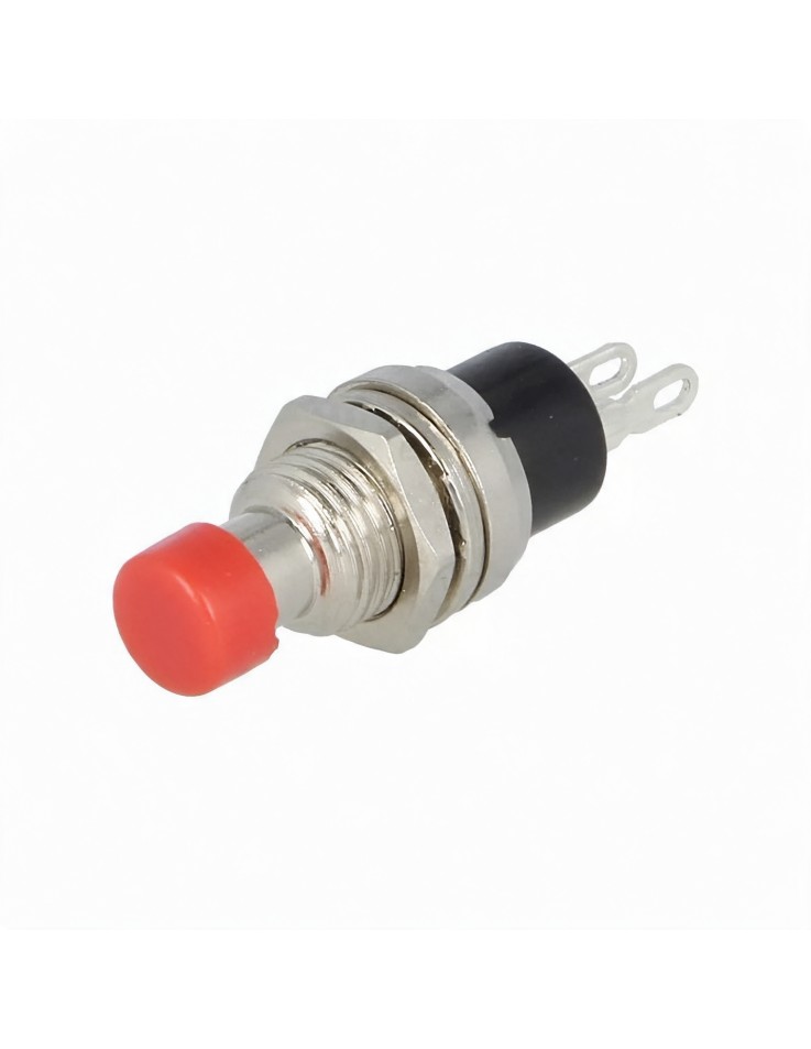 Διακόπτης Μίνι Push-Off 7mm 1A/250V Κόκκινος