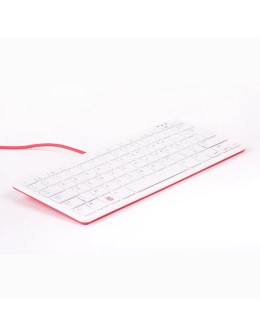 Keyboard with 3-Port USB Hub Red/White Raspberry Pi