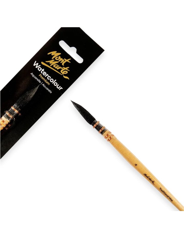 Πινέλο Ακουαρέλας Mop Νο 4 Premium Mont Marte