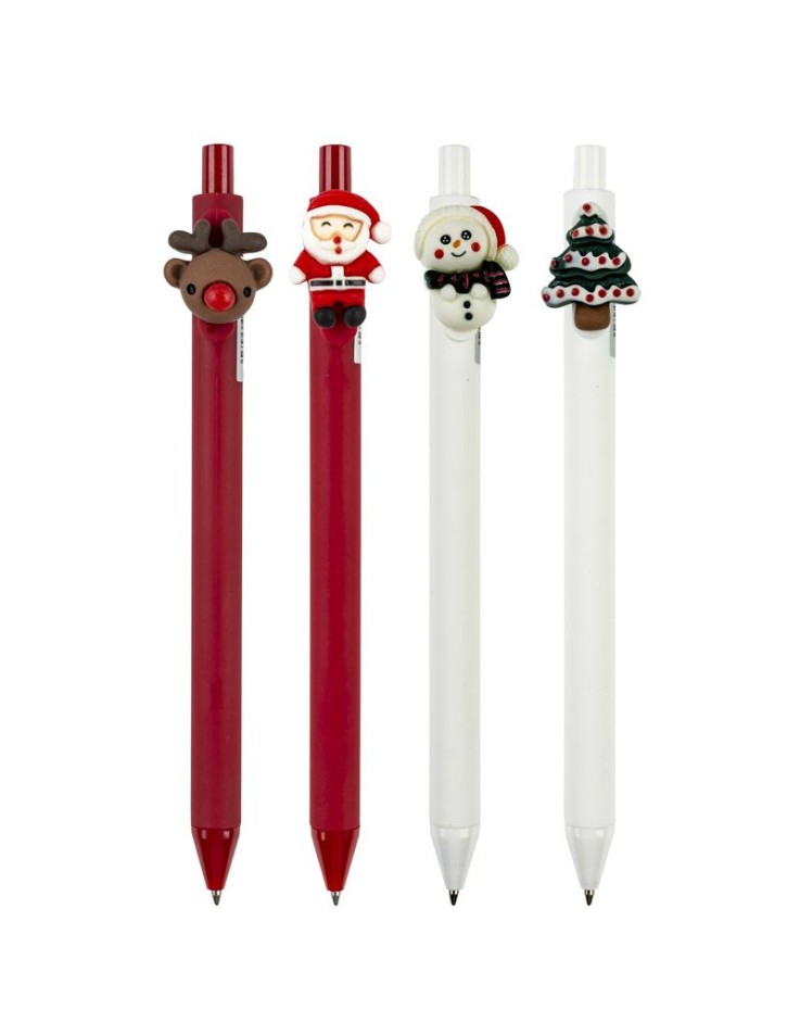 Christmas Retractable Ball Pen Blue 0.7mm Centrum