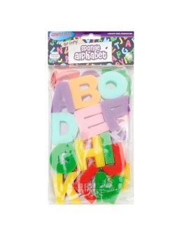 Alphabet Sponge Letters Set of 26 Crafty Bitz