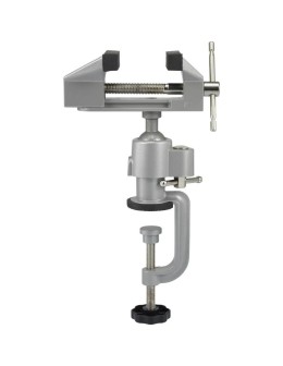 Toolcraft 78mm ball joint table vice with clamp base