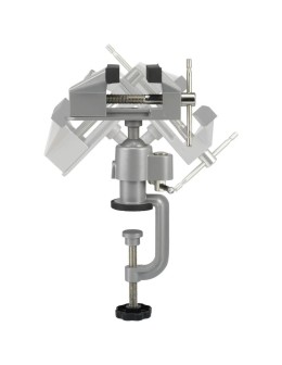 Toolcraft vice with the head tilted in different positions