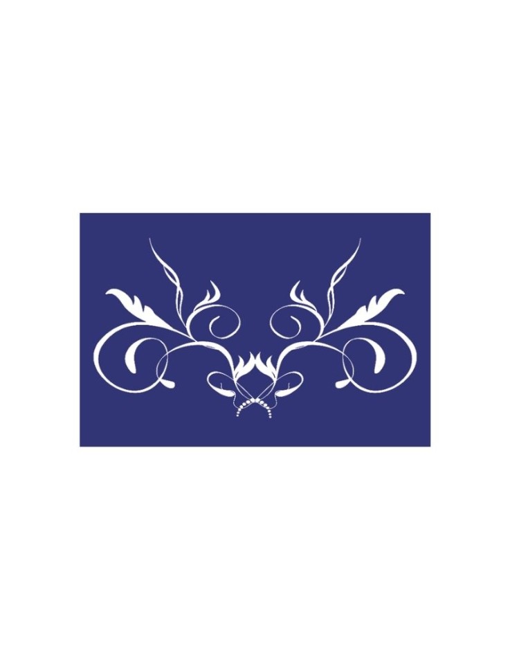 Rayher 15x21cm screen printing stencil with Ornament design