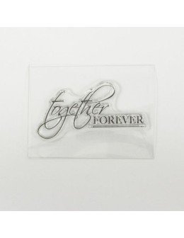 Διάφανη σφραγίδα Together Forever με καλλιγραφικά γράμματα