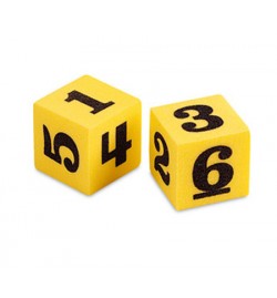 Soft Foam Number Dice 16mm