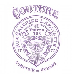 Stencil 21x29.7cm (A4) "Couture"  - Stamperia