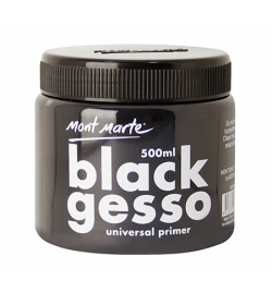 Black Gesso Universal Primer 500ml - Mont Marte