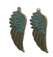 Metallic Feather 2x6cm - 1piece