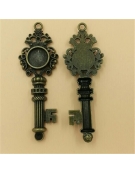 Metallic Key 7x3cm  1piece
